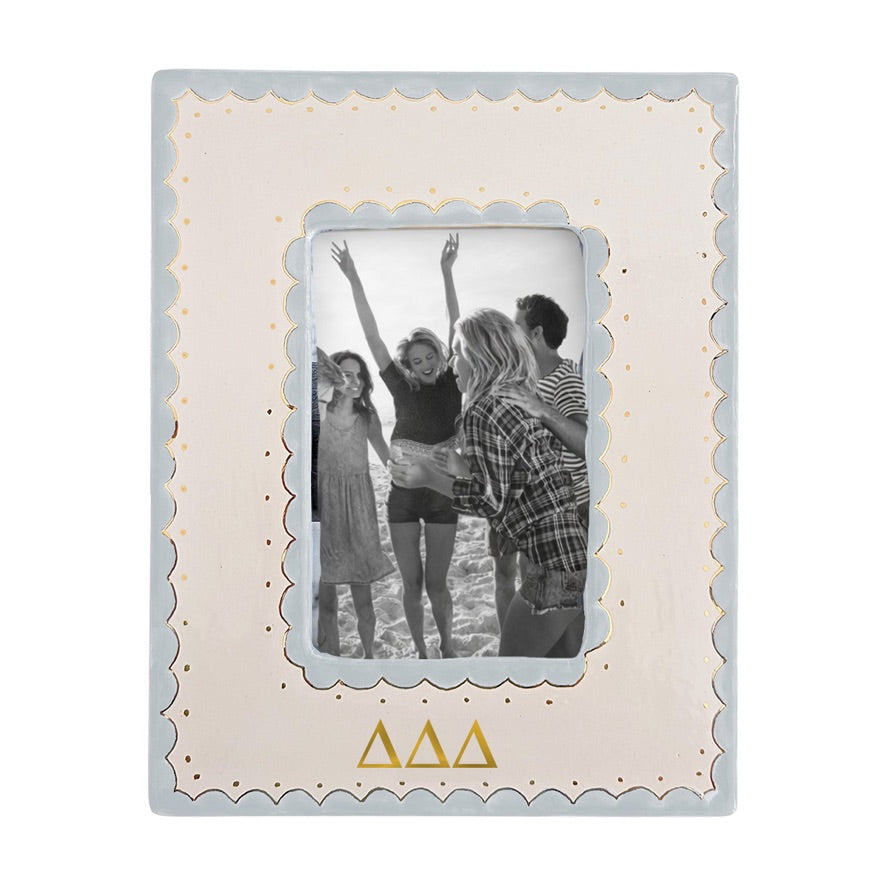 Tri Delta Scallop Monogrammed Picture Frame