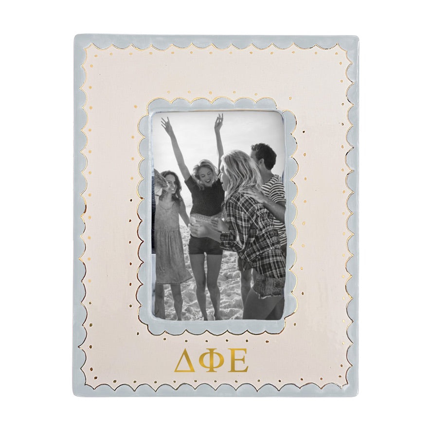 Delta Phi Epsilon Scallop Monogrammed Picture Frame