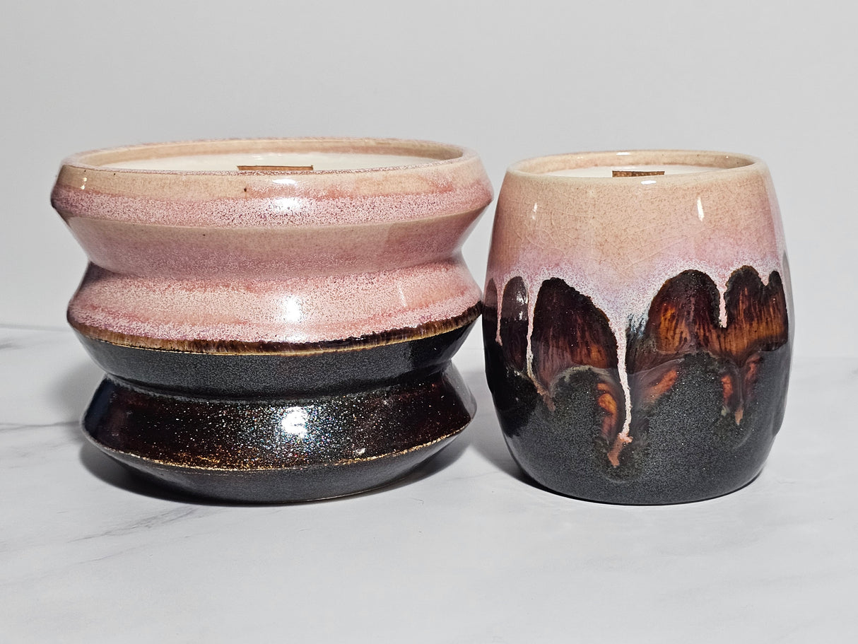 Japanese Cherry Blossom Hand Thrown Candle | Made from Muck