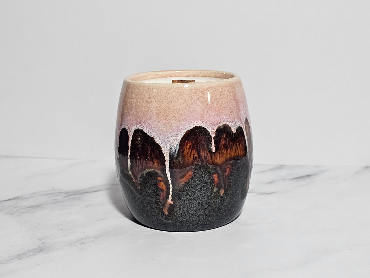 Japanese Cherry Blossom Hand Thrown Candle | Made from Muck