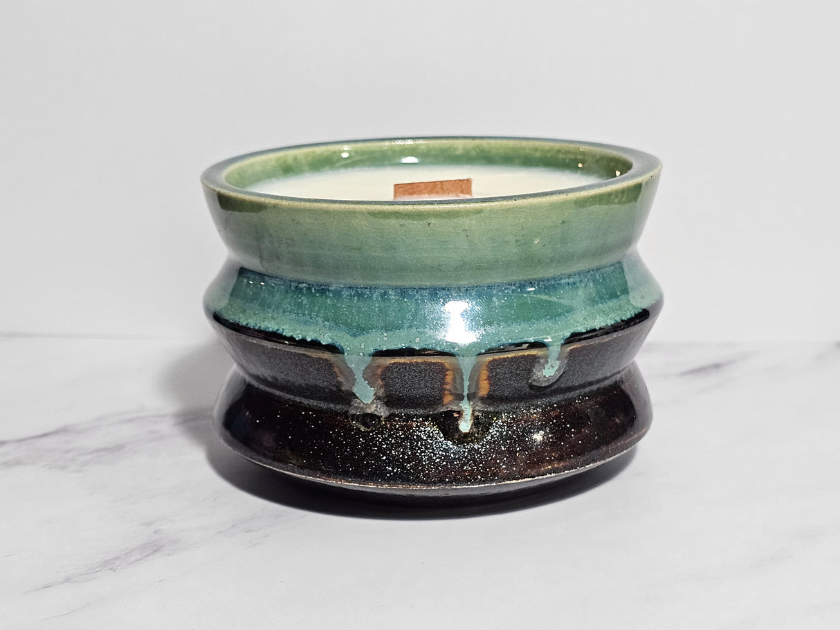 Starfruit Lime Hand Thrown Candle | Made from Muck