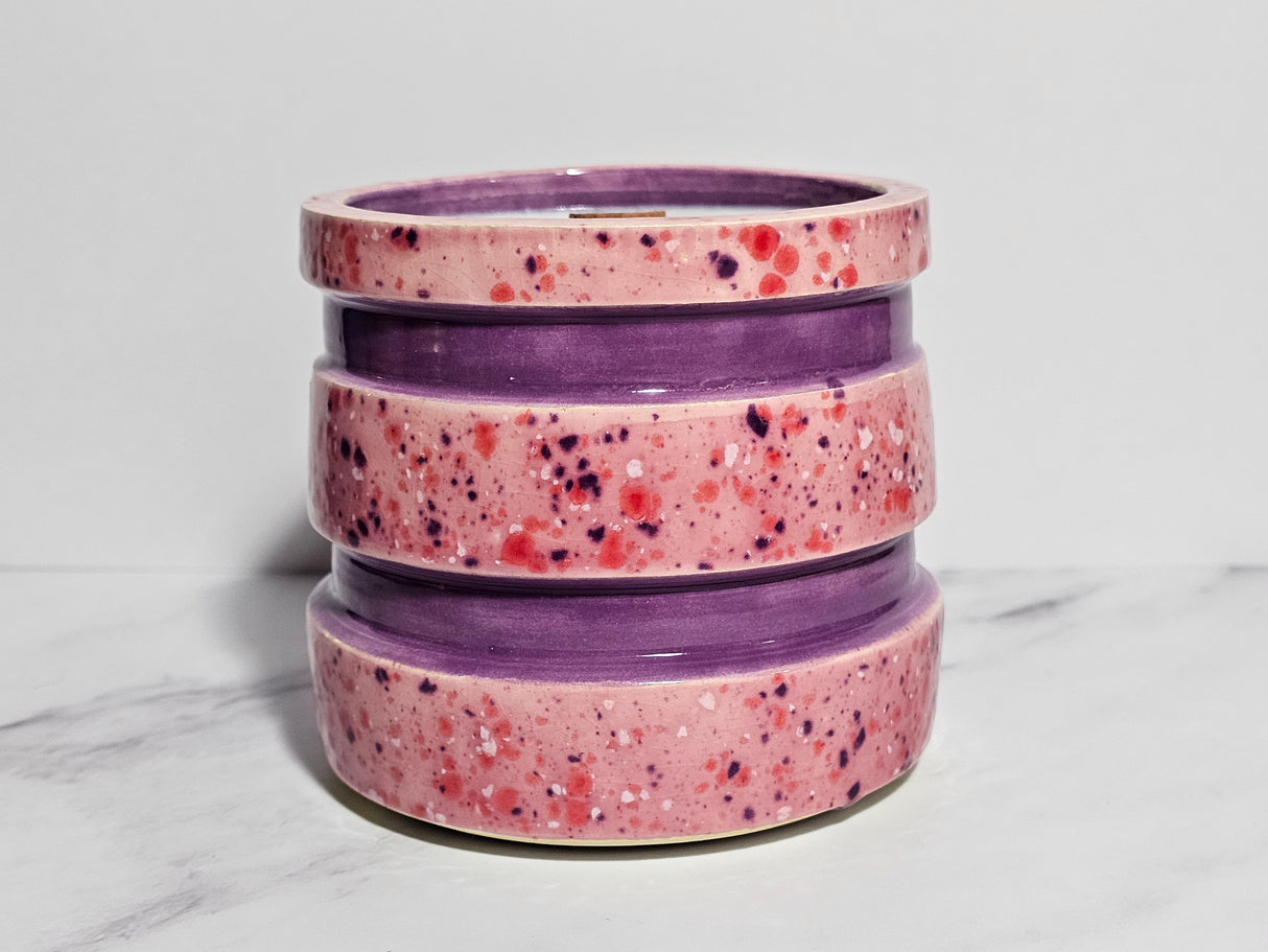 Fruity Rings Hand Thrown Candle | Made from Muck