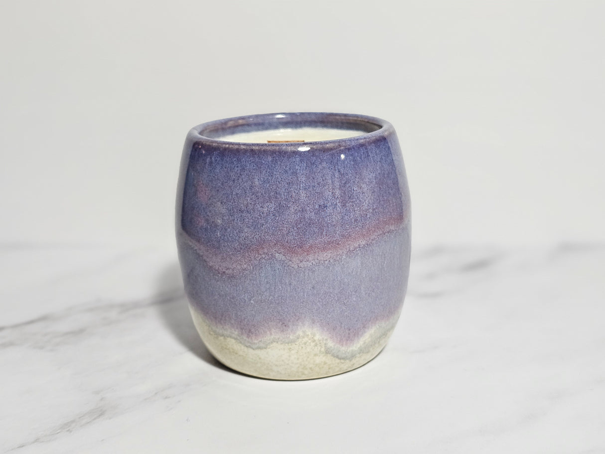 Pink Quartz Hand Thrown Candle | Made from Muck