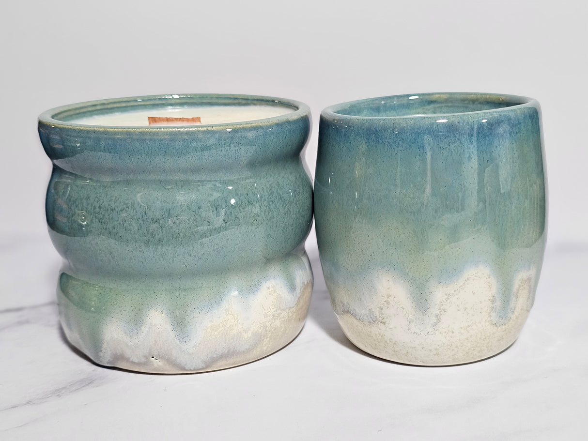 Kudzu Hand Thrown Candle | Made from Muck