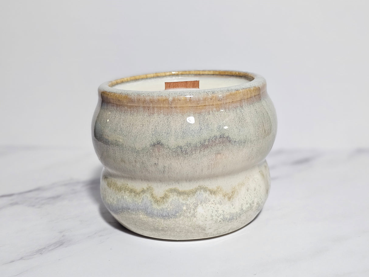 Magnolia Blossom Hand Thrown Candle | Made from Muck