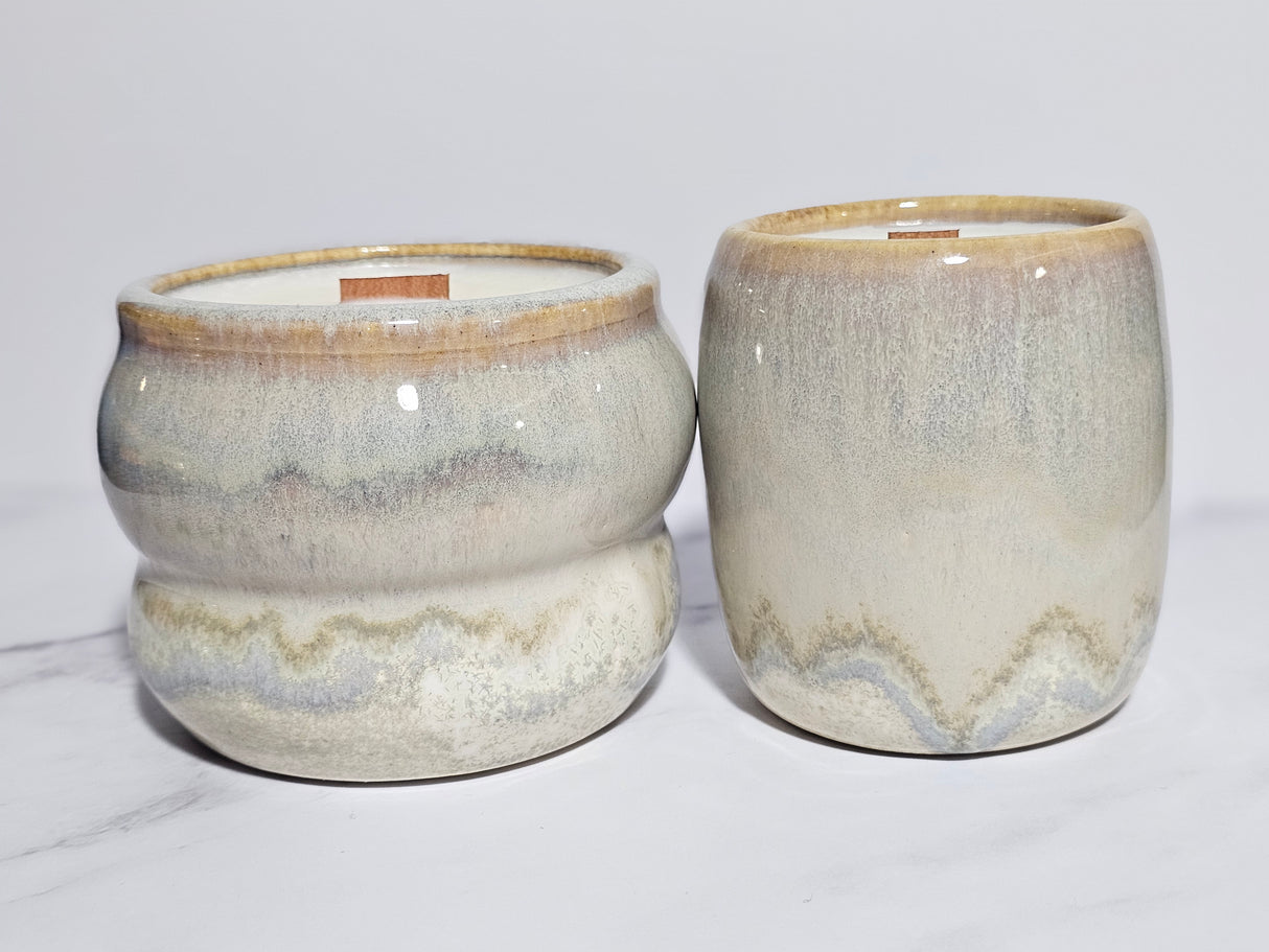 Magnolia Blossom Hand Thrown Candle | Made from Muck