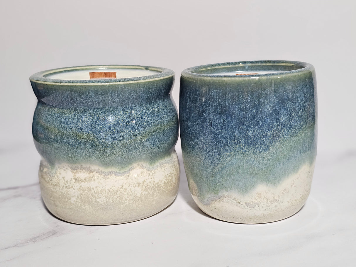 Citrus Basil Hand Thrown Candle | Made from Muck