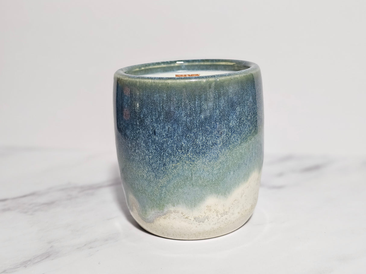 Citrus Basil Hand Thrown Candle | Made from Muck