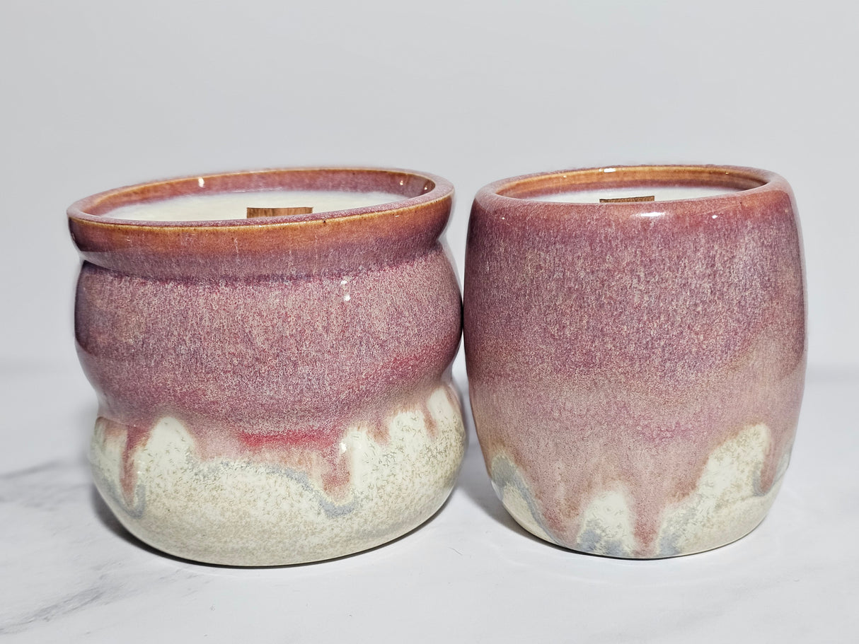 Watermelon Lemonade Hand Thrown Candle | Made from Muck
