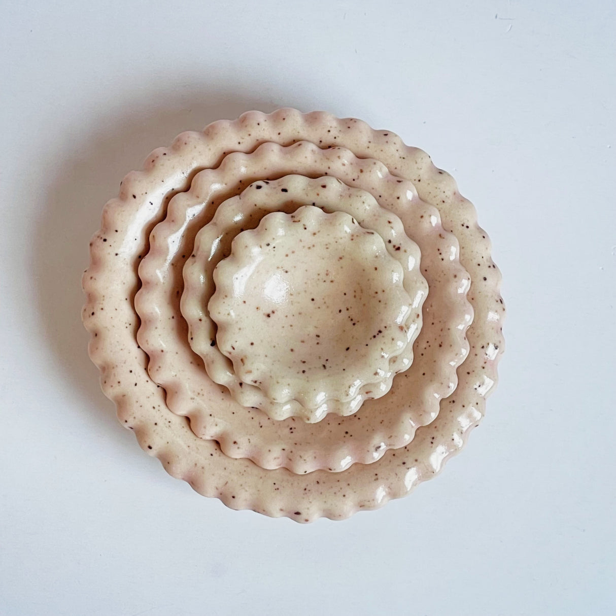 Set of Peach Trinket Dishes | Madeleine Schmidt