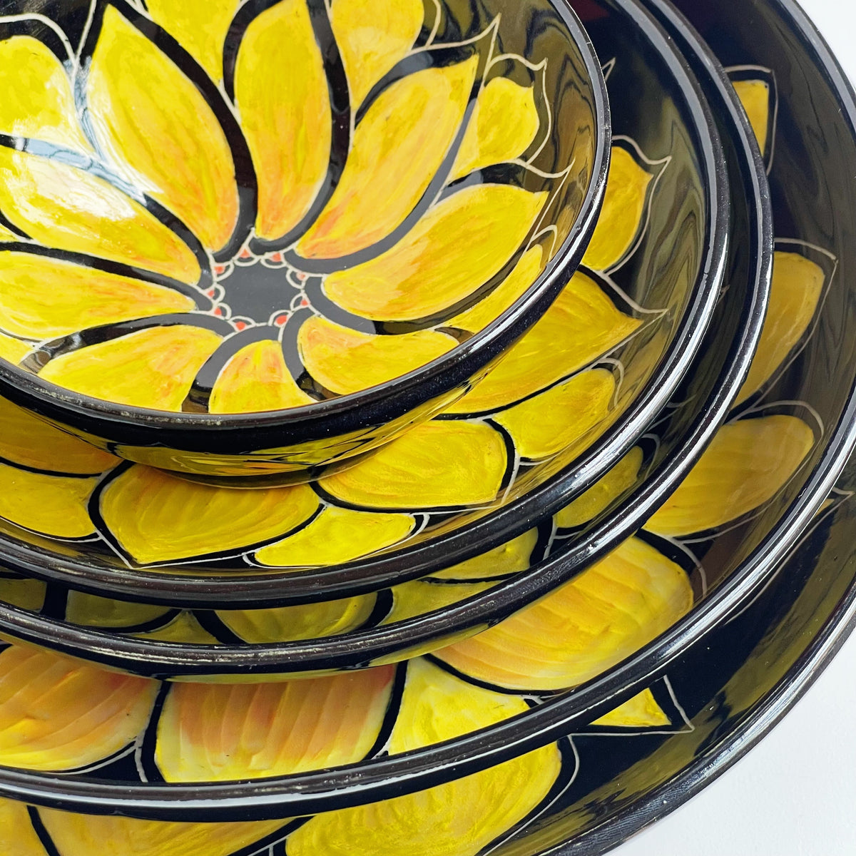 Yellow Sunflower Bowl | Cindy Walker Davidson