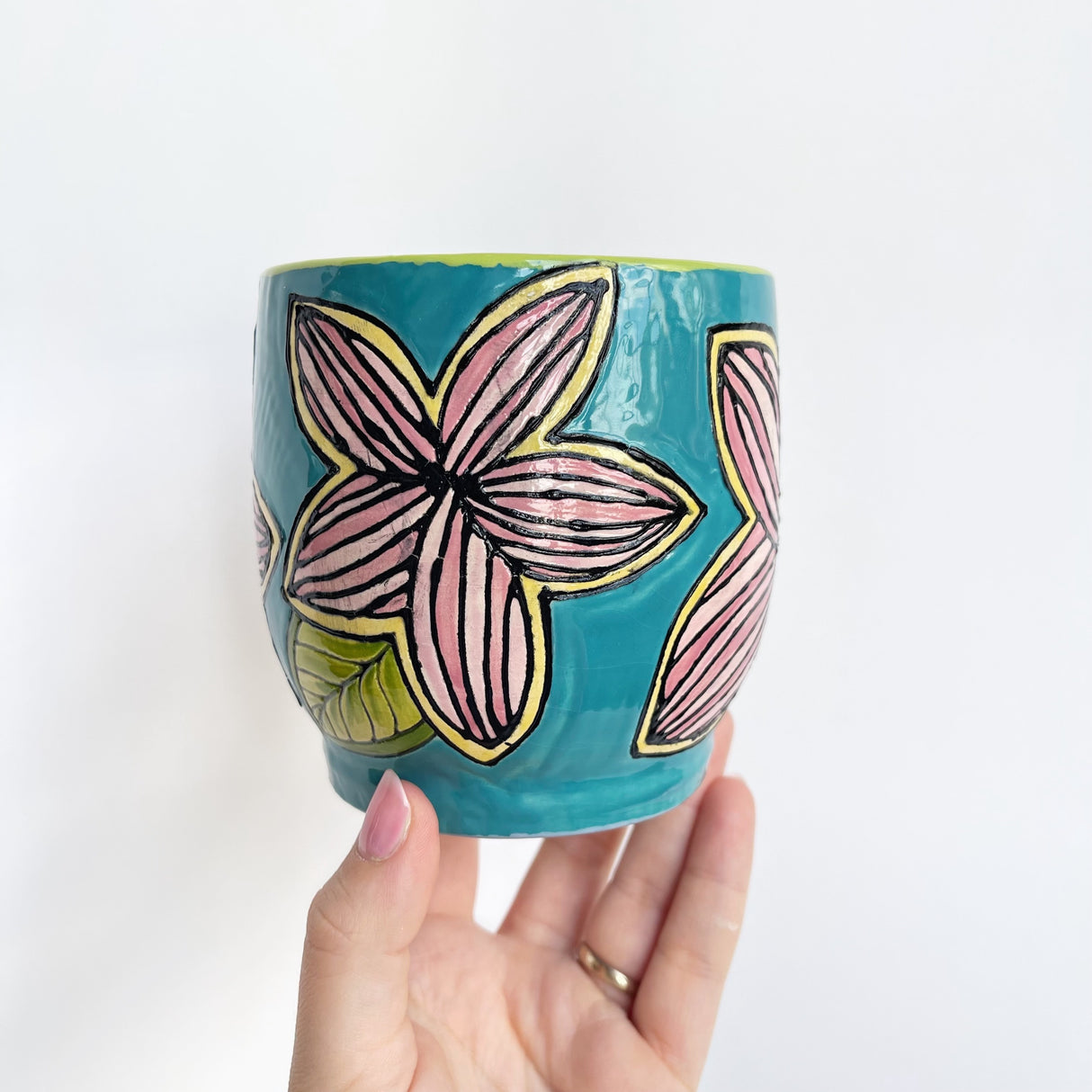 Tropical Floral Vibes Planter | Once & Future Things