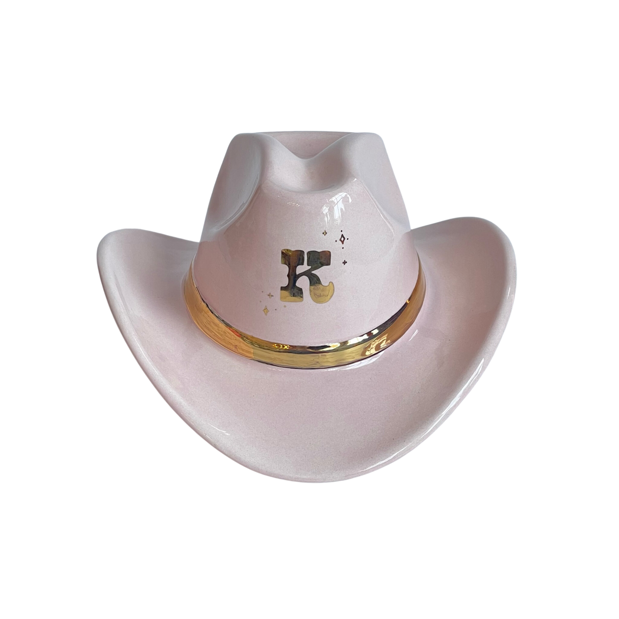 Sparkle Confetti Monogrammed Cowboy Hat