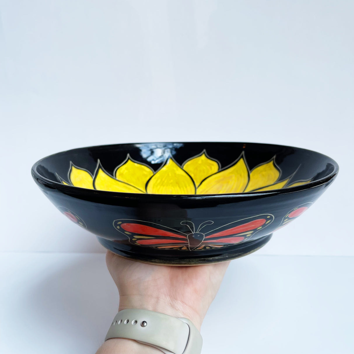 Yellow Sunflower Bowl | Cindy Walker Davidson