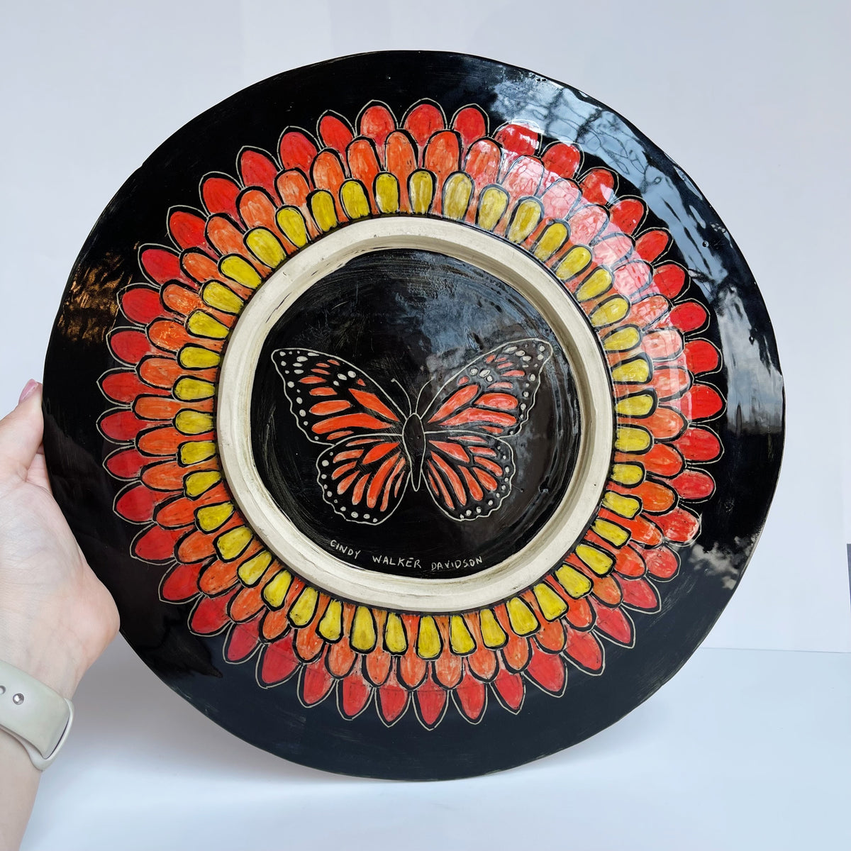 Monarch Platter | Cindy Walker Davidson