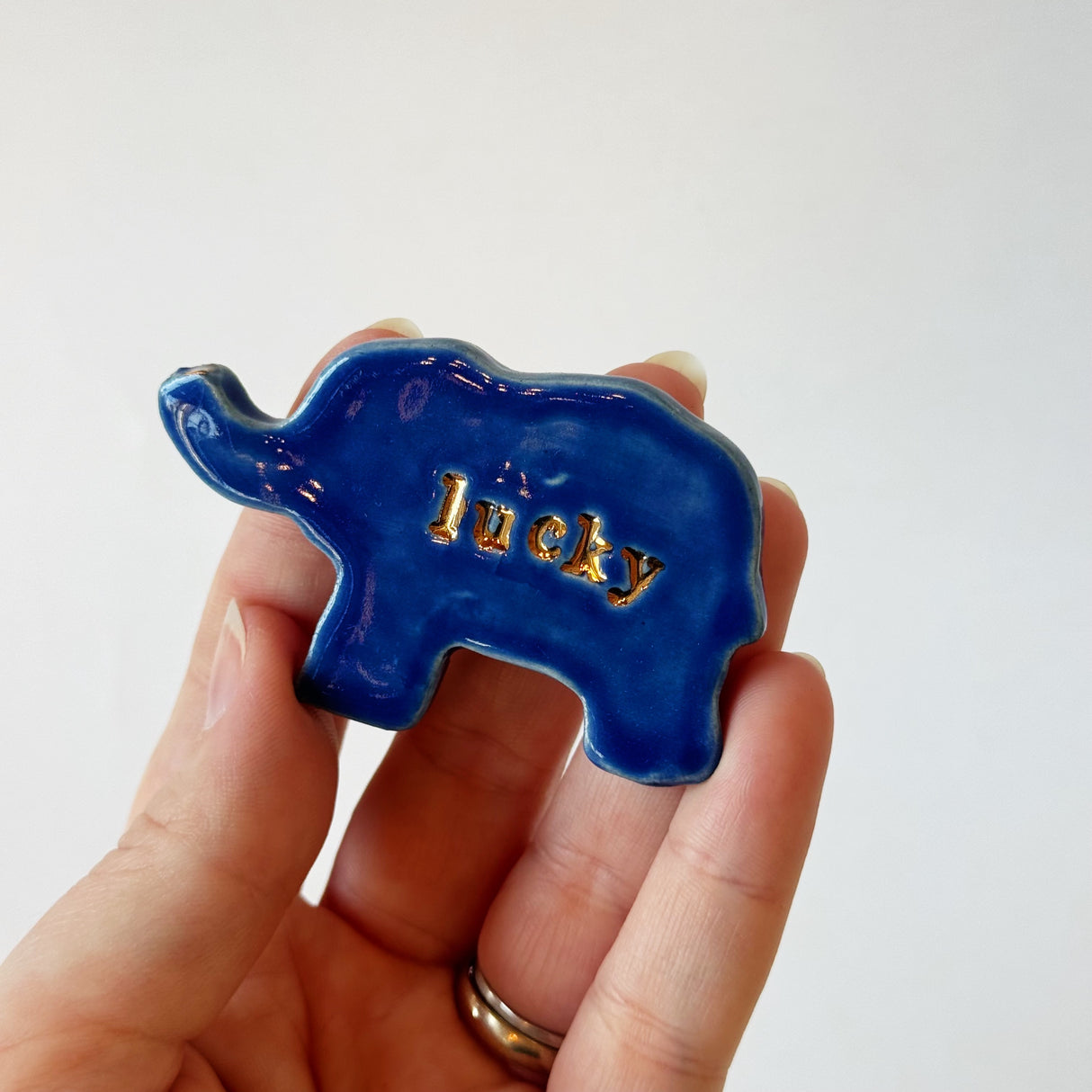 Elephant Magnets with 22K Gold | Madeleine Schmidt