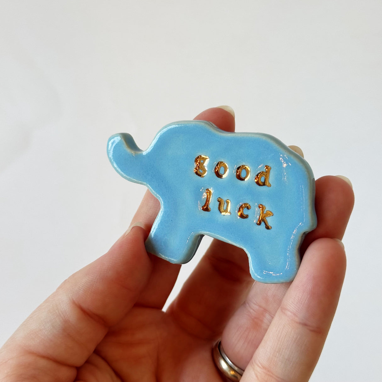 Elephant Magnets with 22K Gold | Madeleine Schmidt