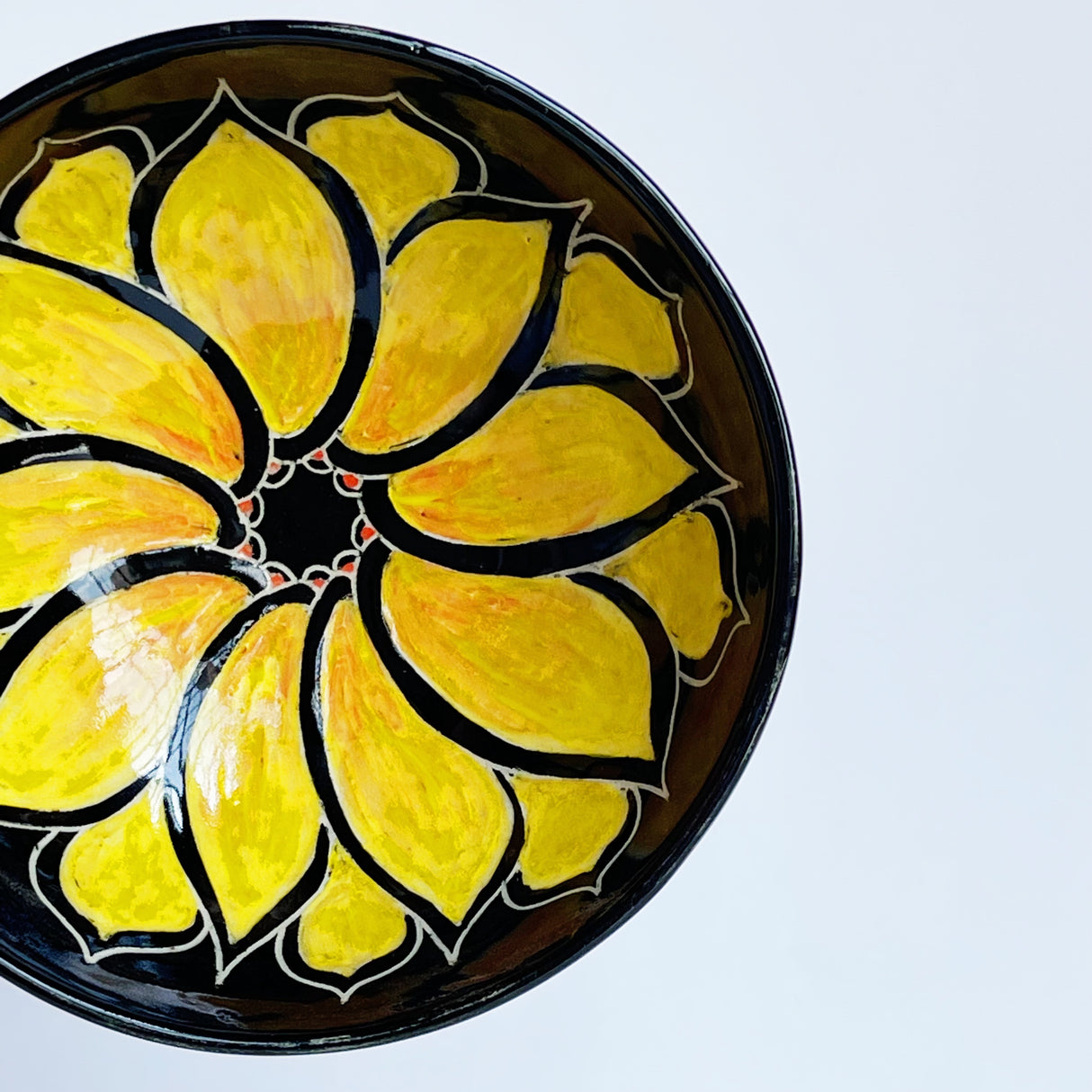 Yellow Sunflower Bowl | Cindy Walker Davidson