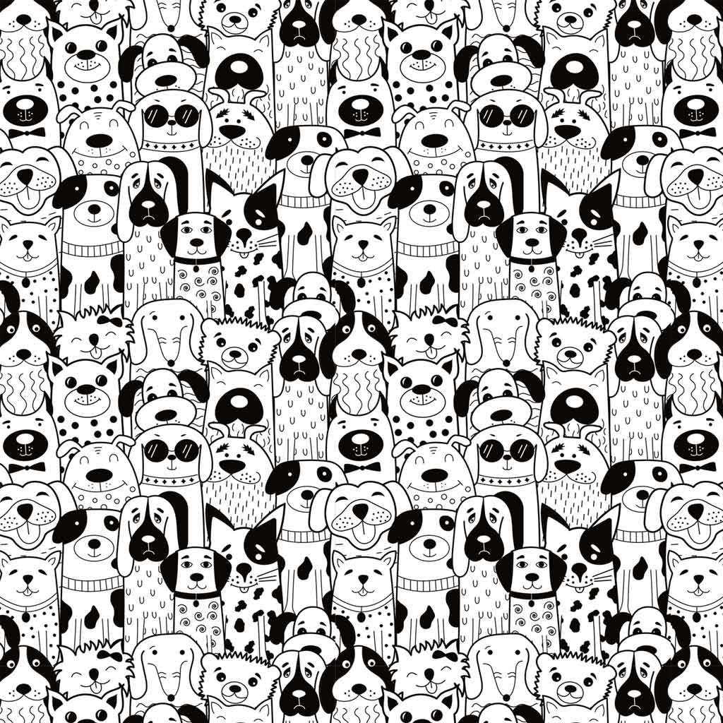 Groovy Dogs Underglaze Transfer