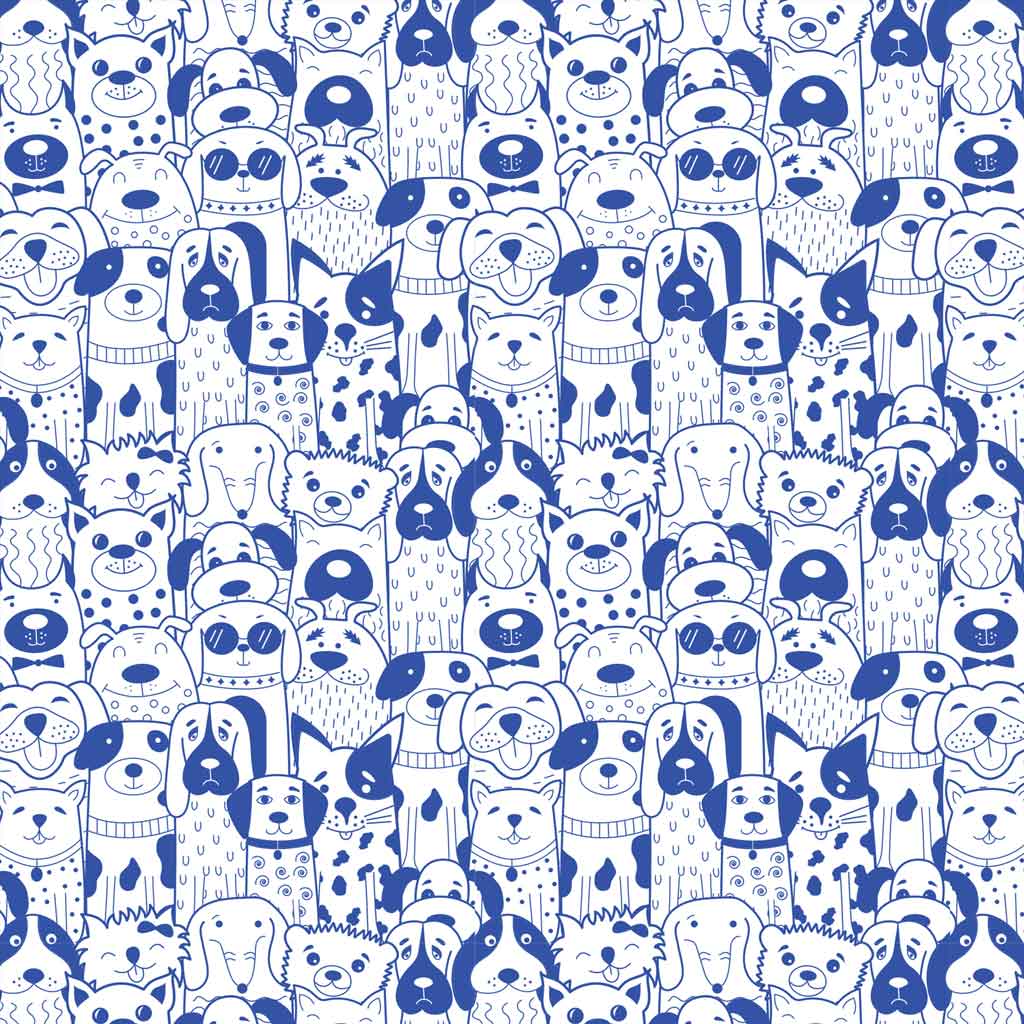 Groovy Dogs Underglaze Transfer