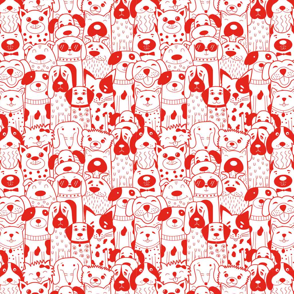 Groovy Dogs Underglaze Transfer