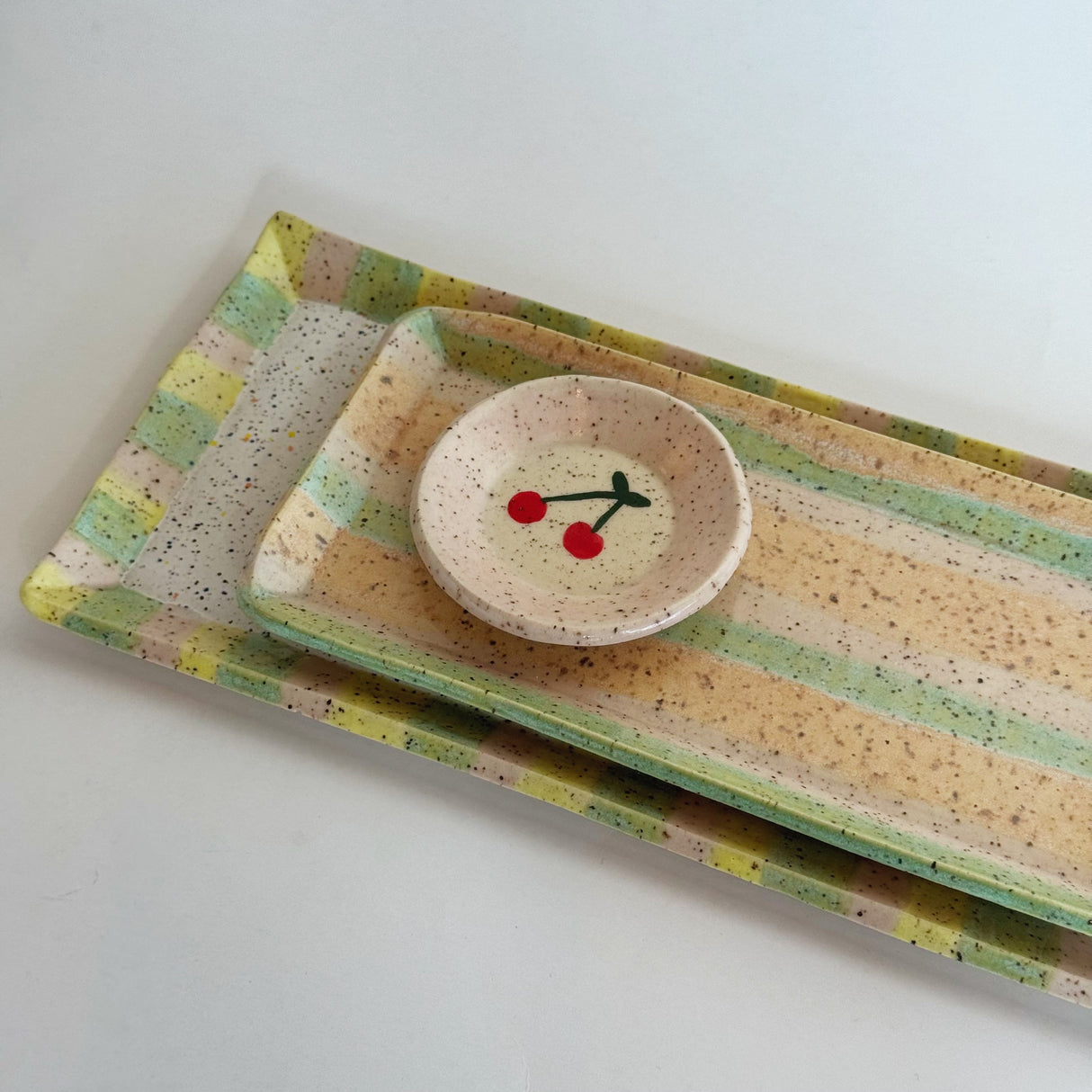 Speckled & Striped Trays | Madeleine Schmidt