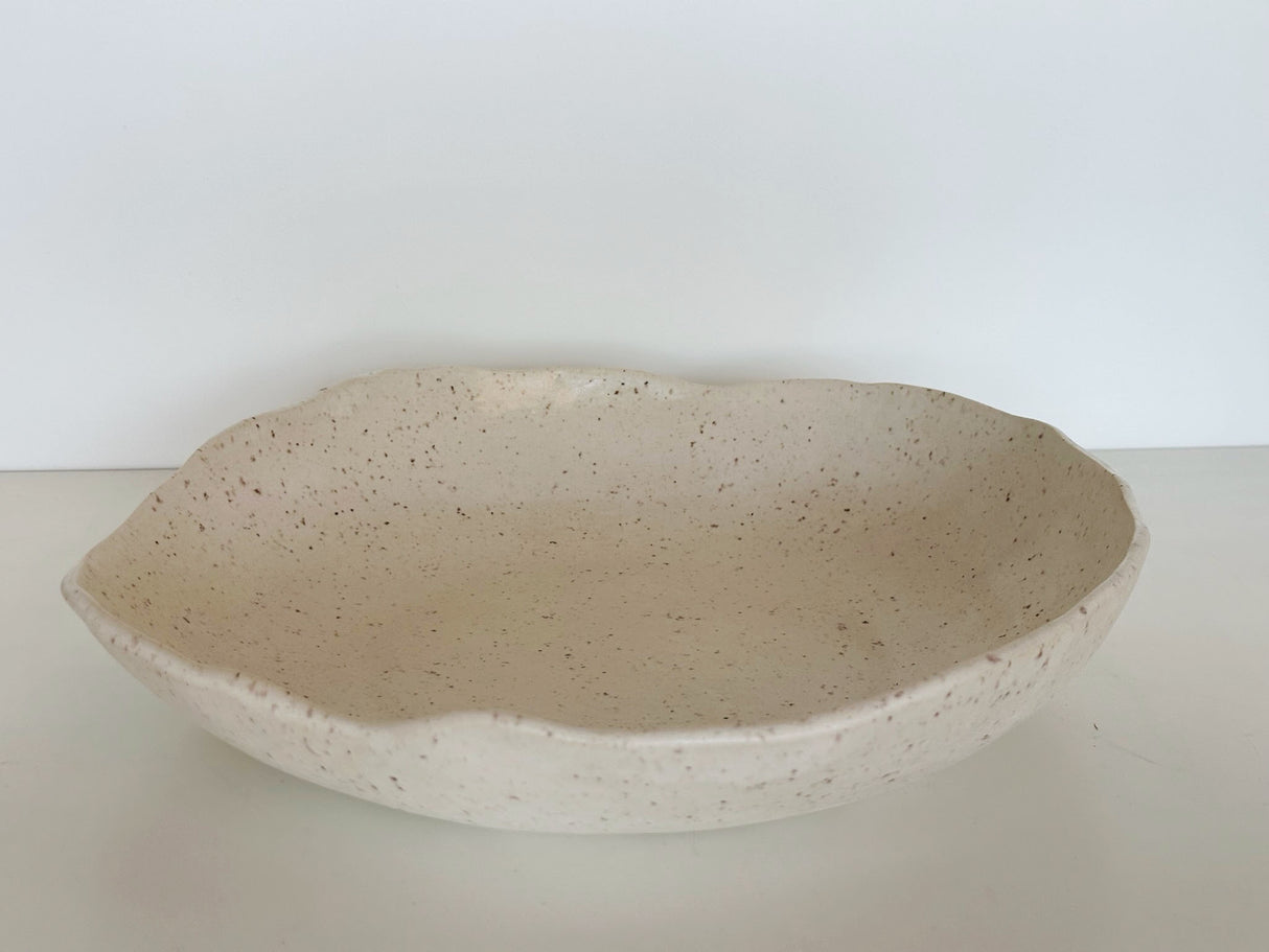 Off White Speckled Bowl | KH Pottery
