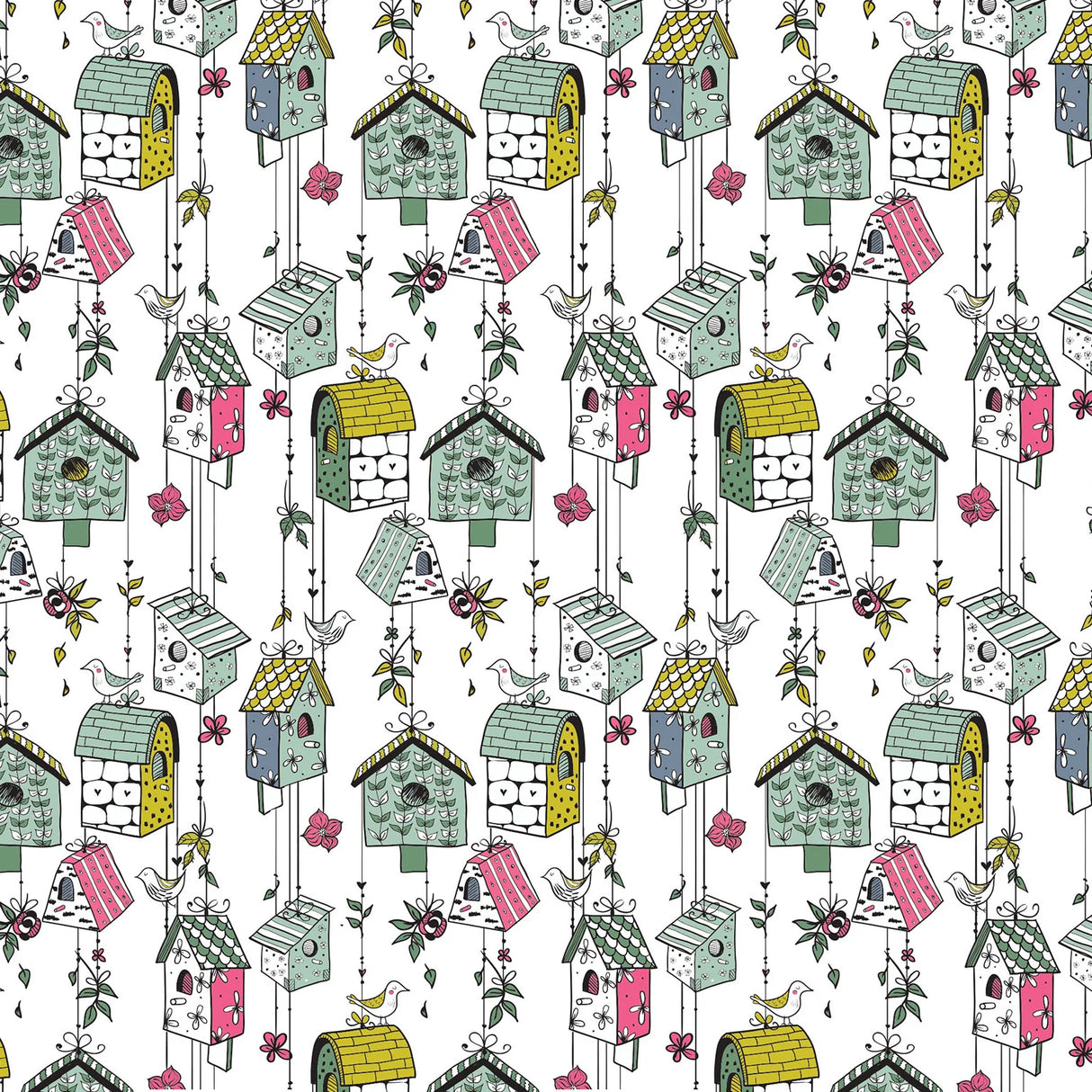 Bird House Underglaze Transfer