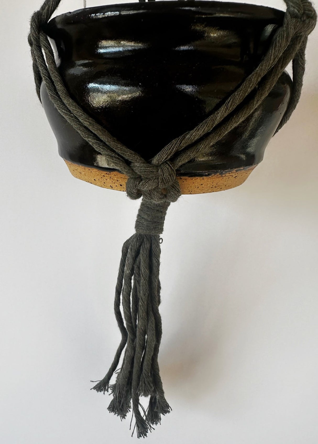 Black & Beads Hanging Planter | Lucinda Meglemre