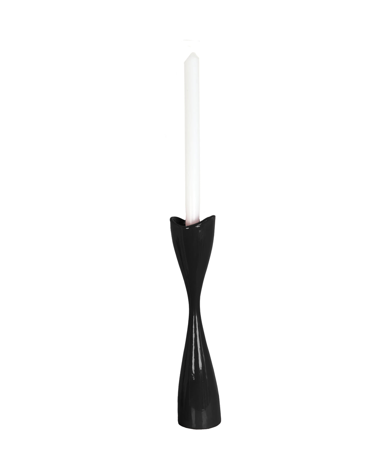 Tulip Candlestick Holders in Black
