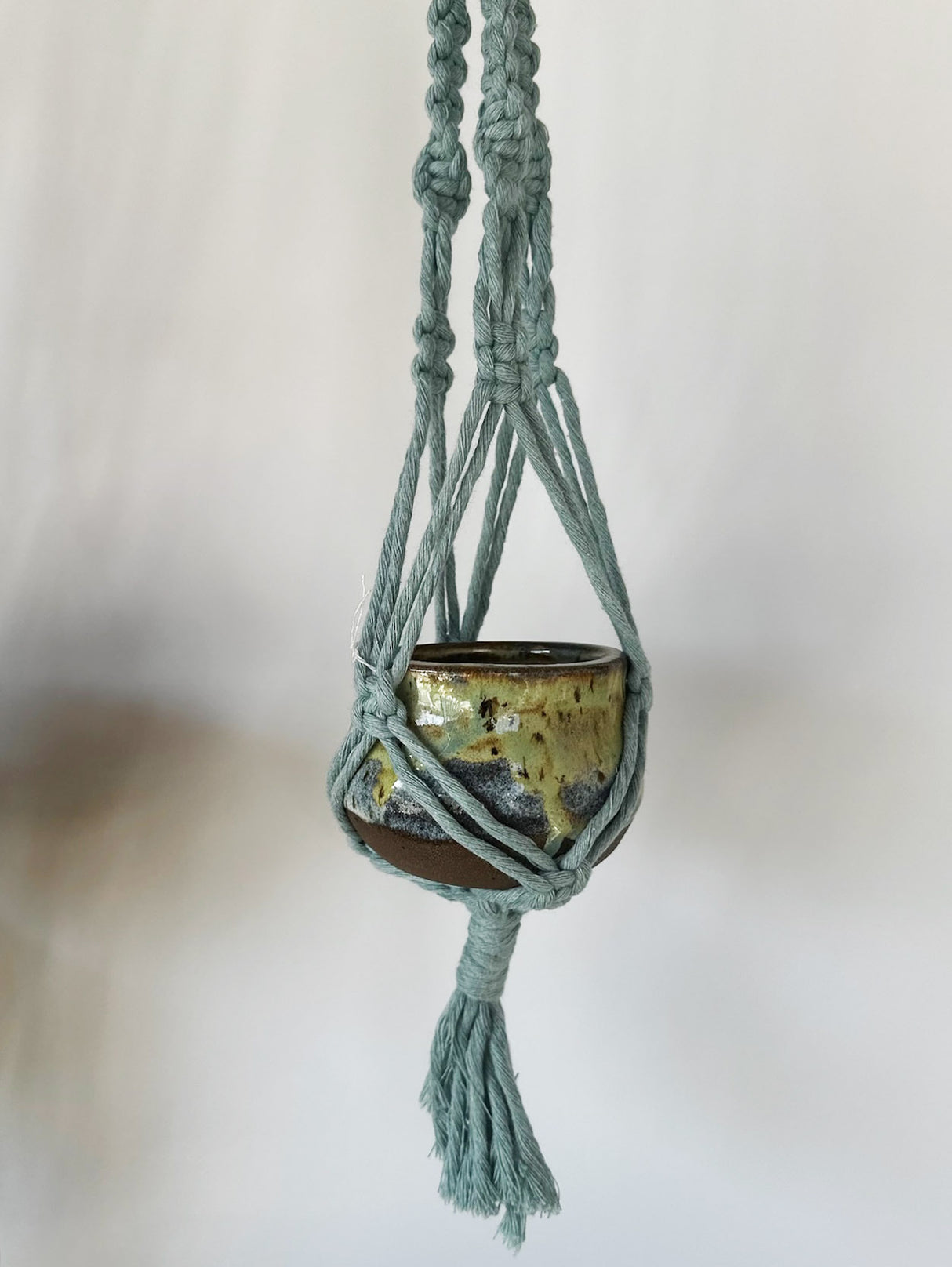 Blue Green Hanging Planter | Lucina Meglemre