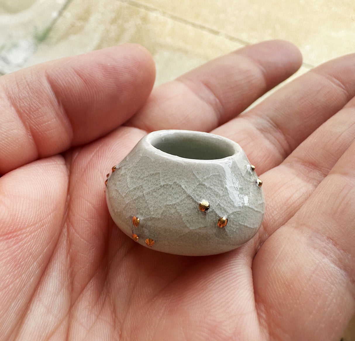 Miniature Meditation Vase "Breathe" Version 2 | Amy Sanders de Melo