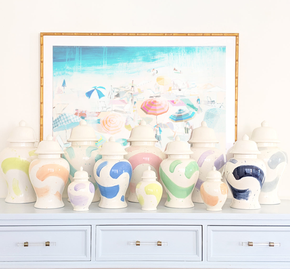 Brushstroke Ginger Jars in 16 Colors | Wholesale