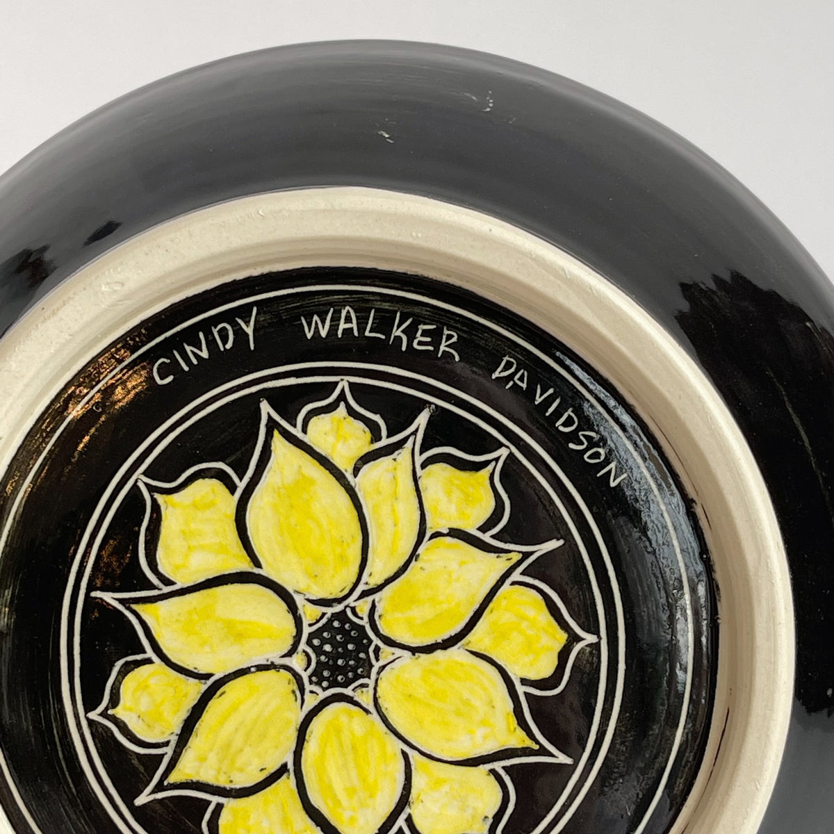 Yellow Flower Bowl | Cindy Walker Davidson