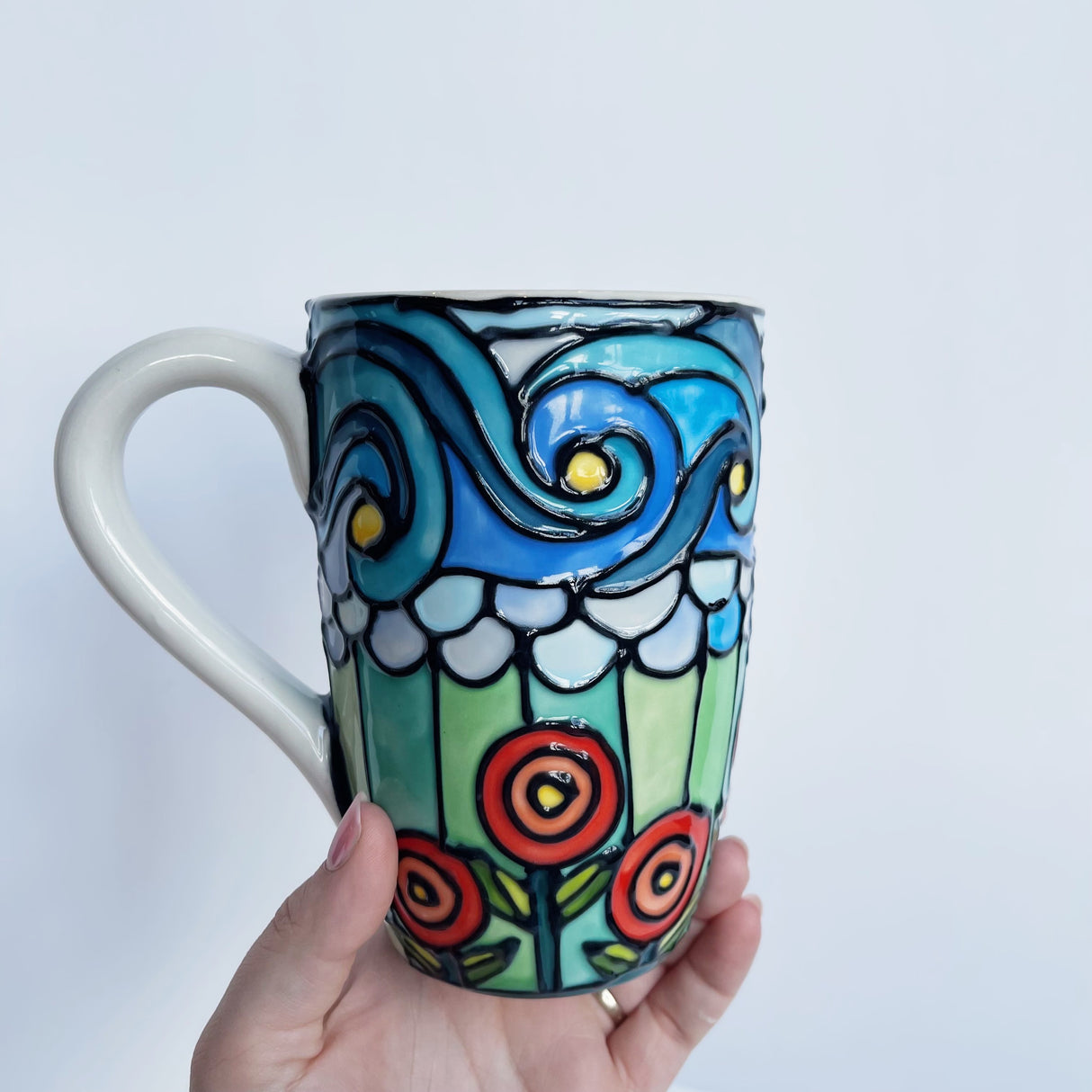 Stained Glass Landscape Mug | Once & Future Things