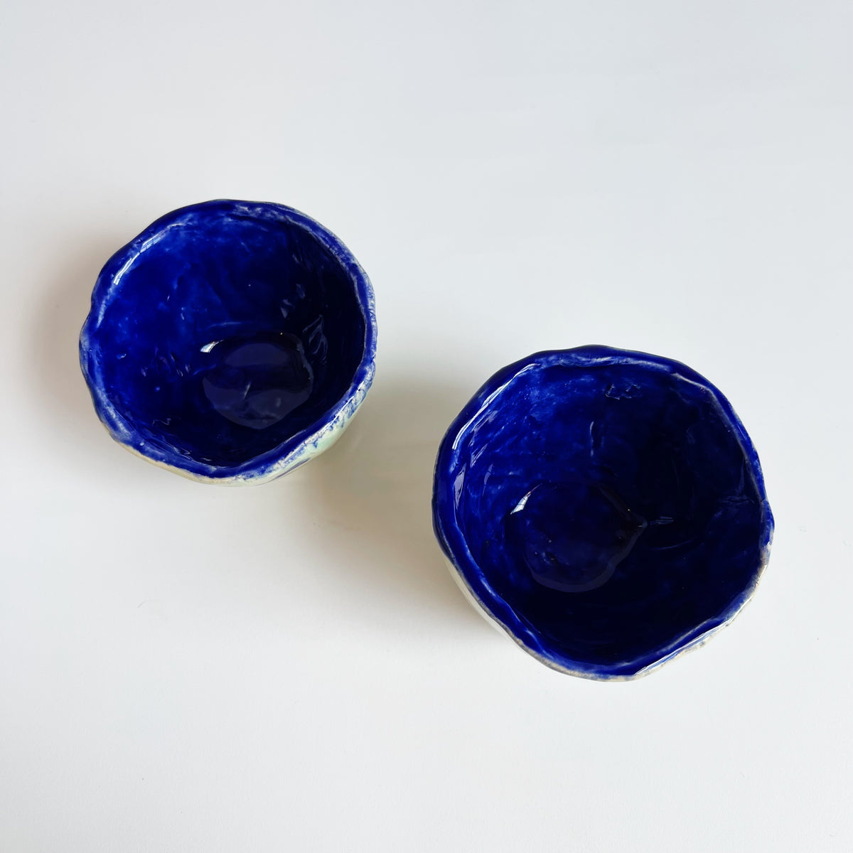 Aqua and Blue Pinch Pots | Jessica Walker