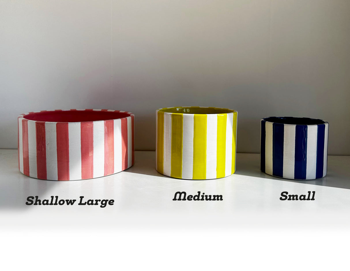 Big Top Stripes Handpoured Candle & Vase | Wholesale