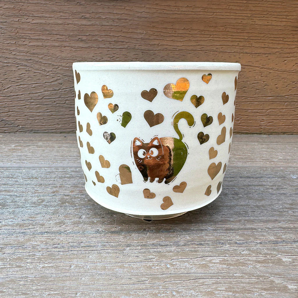 Gold Cat Overglaze Gold Decal Sheet