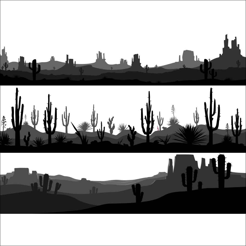 Arizona Desert Underglaze Transfer