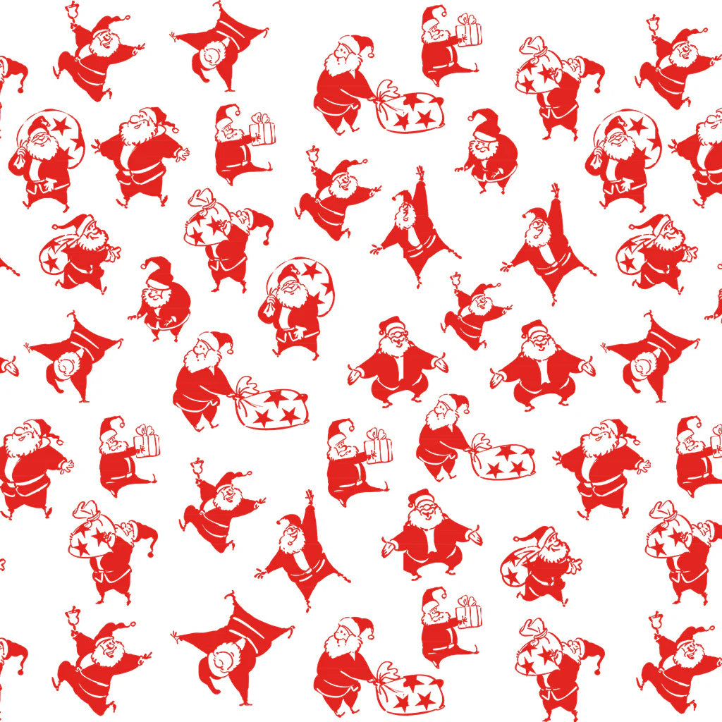 Dancing Santa Underglaze Transfer