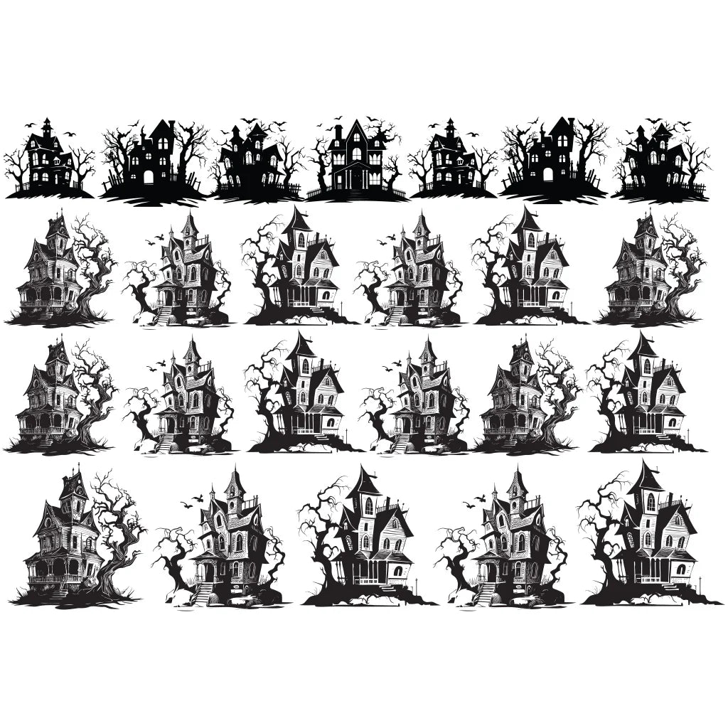 Haunted House 2 Underglaze Transfer