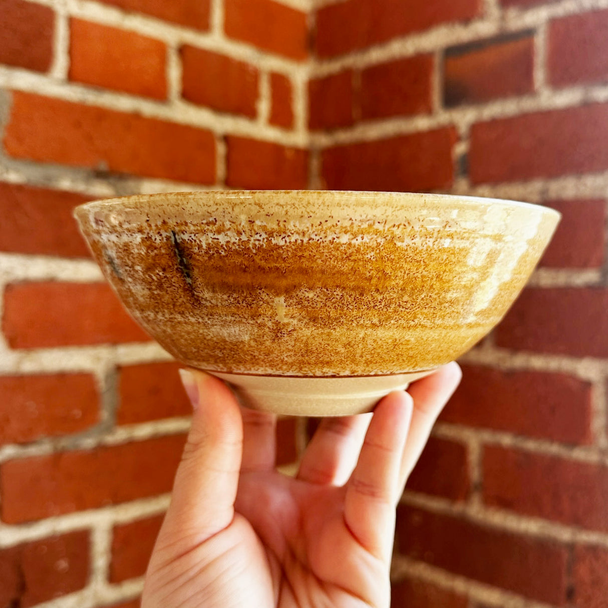 Champagne Glitter Bowl | Pottery by Mike