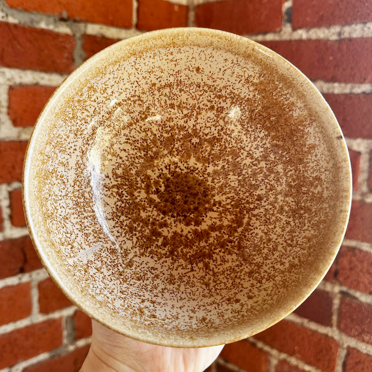 Champagne Glitter Bowl | Pottery by Mike