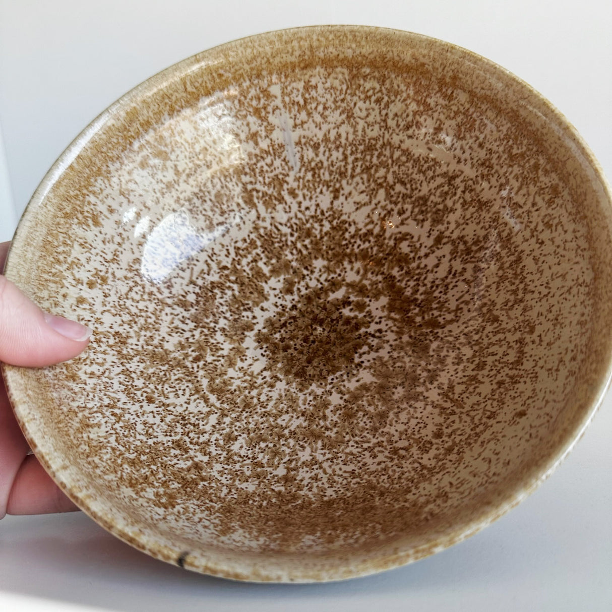 Champagne Glitter Bowl | Pottery by Mike