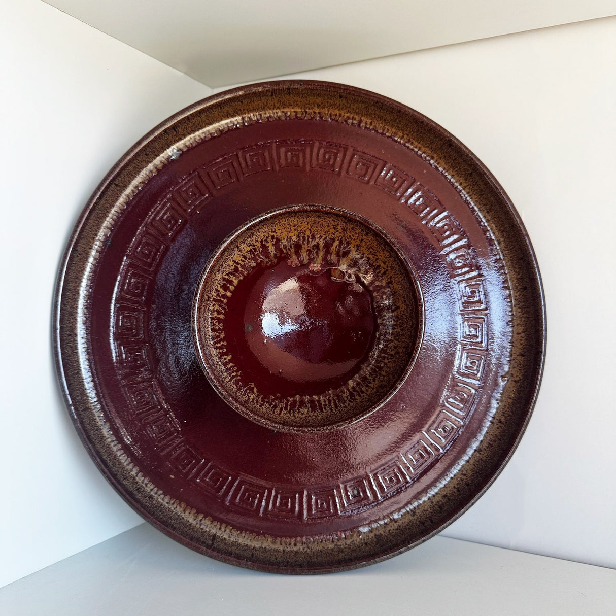 Deep Red Chip N' Dip | Pottery by Mike