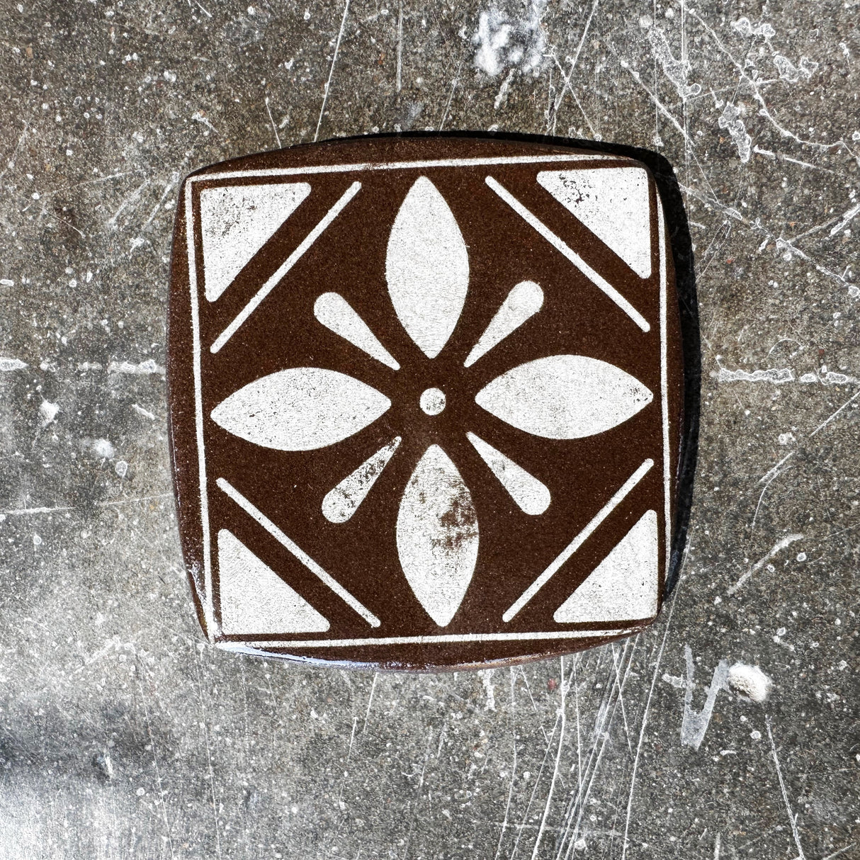 Chocolate Ceramic Coasters | Trisha Boatright