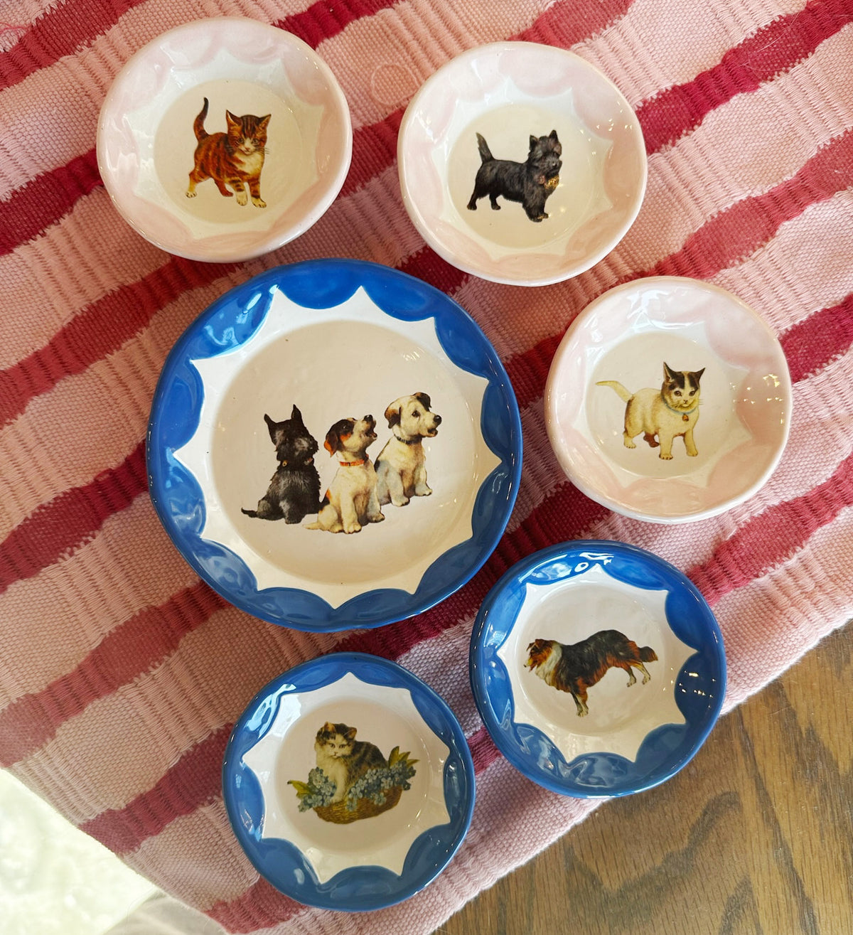 Cutesy Dishes with Colored Scallop Design and Hook | Jessica Walker