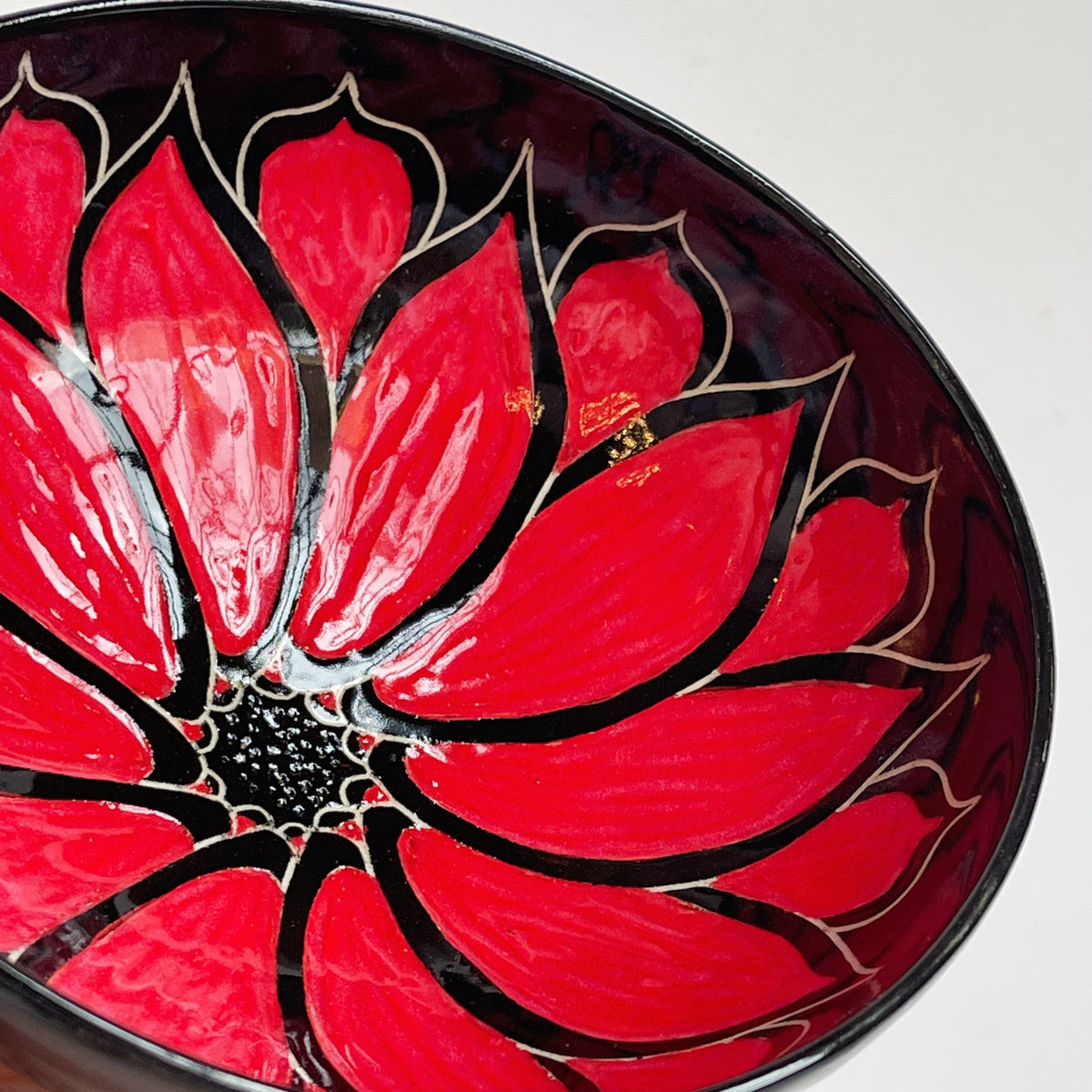 Red Flower Bowl | Cindy Walker Davidson