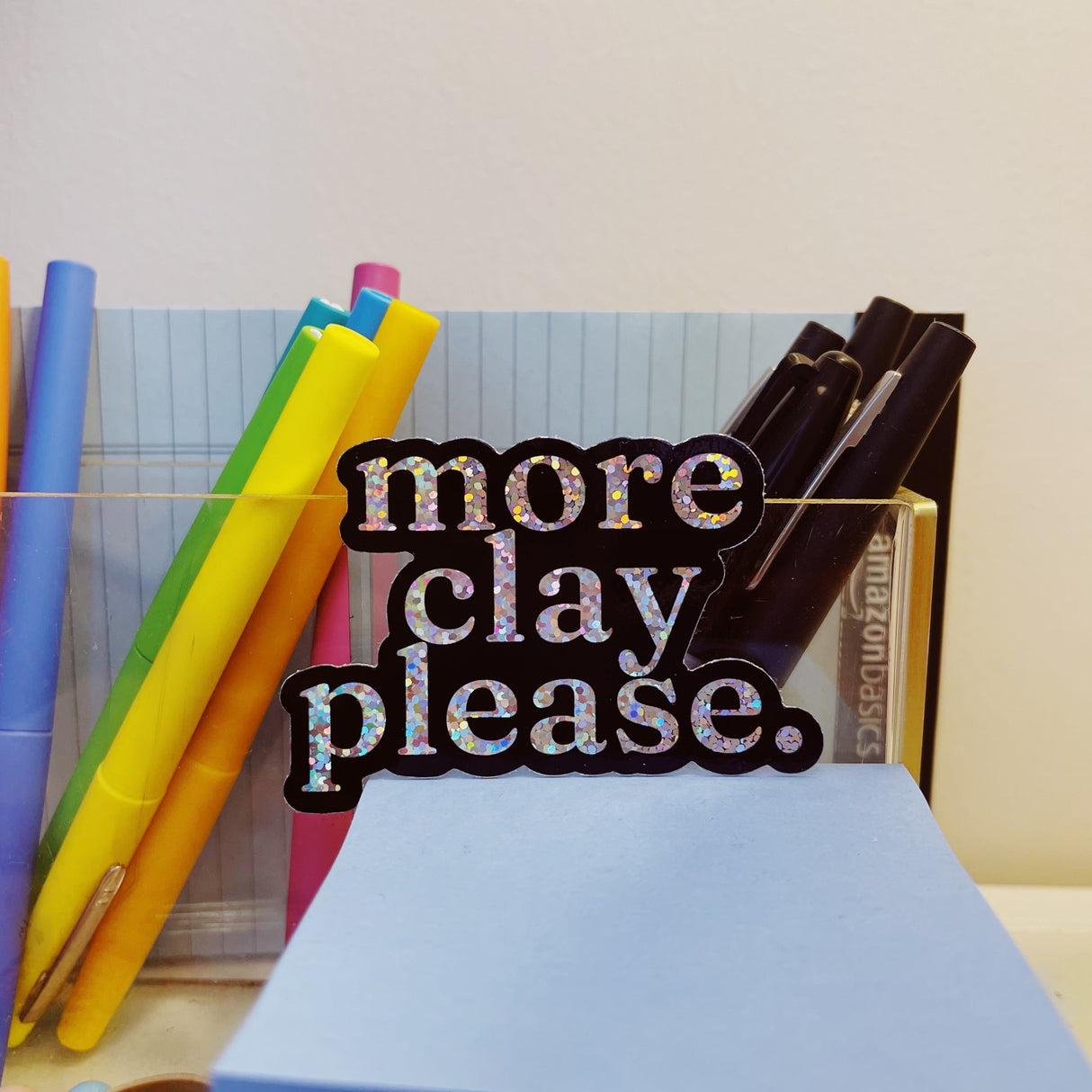 More Clay Please Sticker | Terra Clay Co.