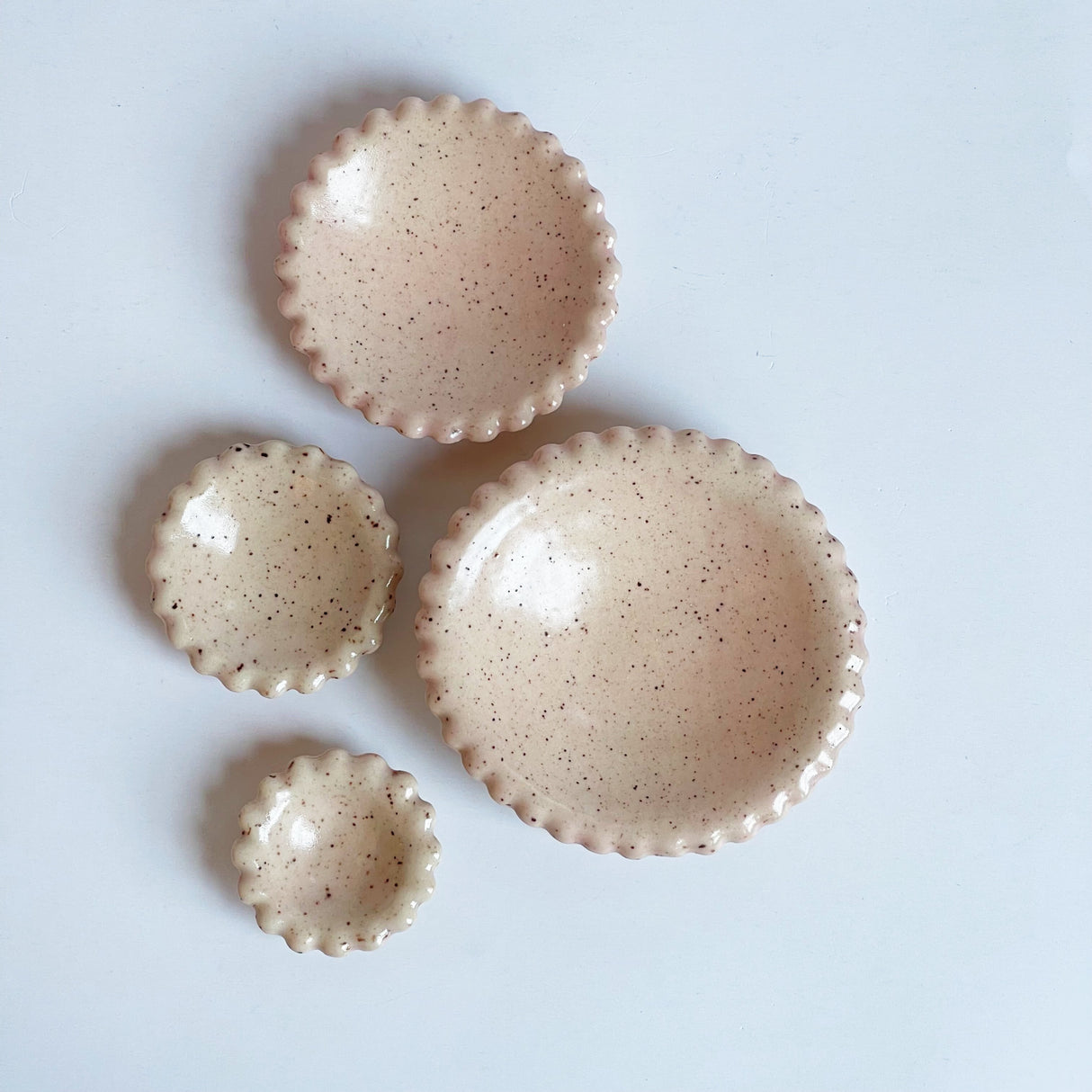 Set of Peach Trinket Dishes | Madeleine Schmidt